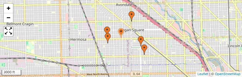 Related schools map