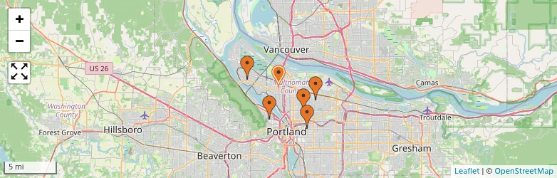 Related schools map
