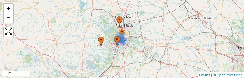 Related schools map