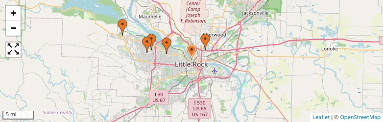 Related schools map
