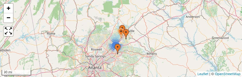 Related schools map
