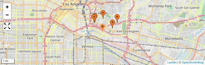 Related schools map