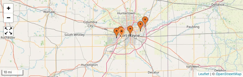 Related schools map