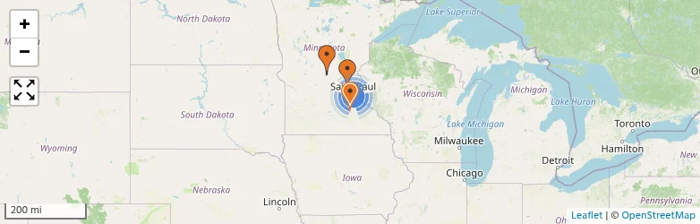 Related schools map