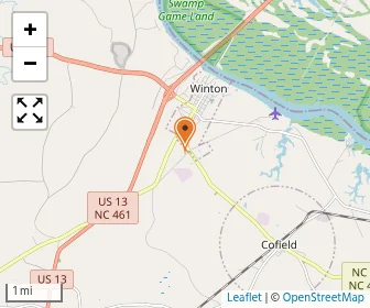 Map of Hertford County Multi-purpose Juvenile Home