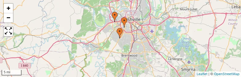 Related schools map