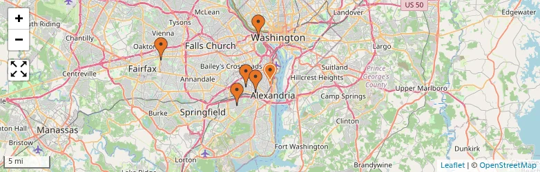 Related schools map