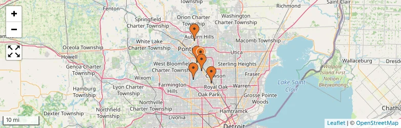 Related schools map