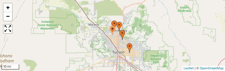 Related schools map