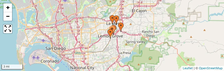Related schools map