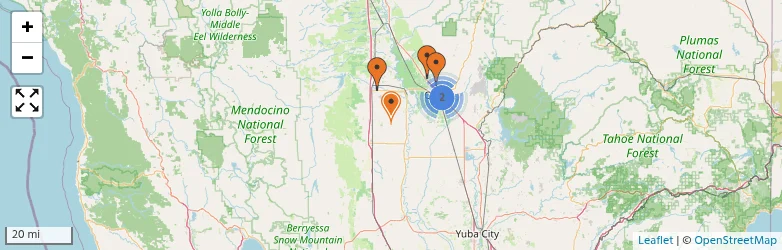 Related schools map