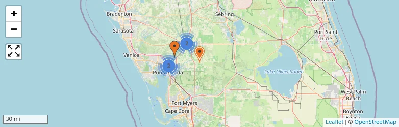 Related schools map