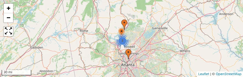 Related schools map
