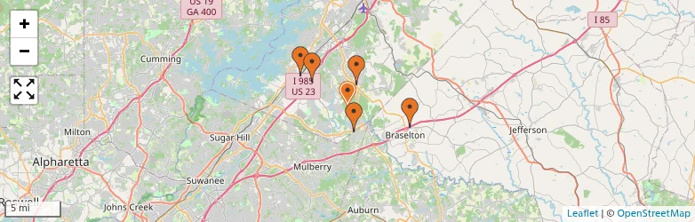 Related schools map