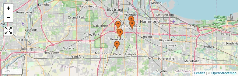 Related schools map