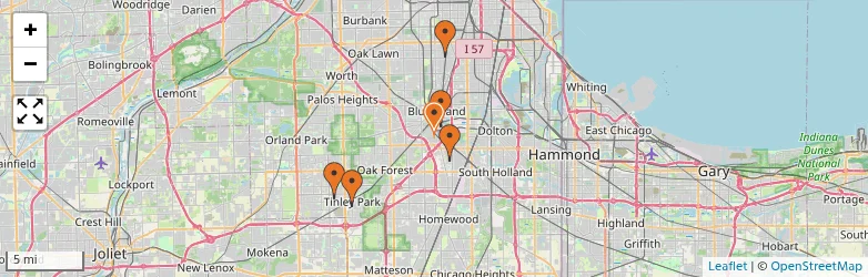 Related schools map