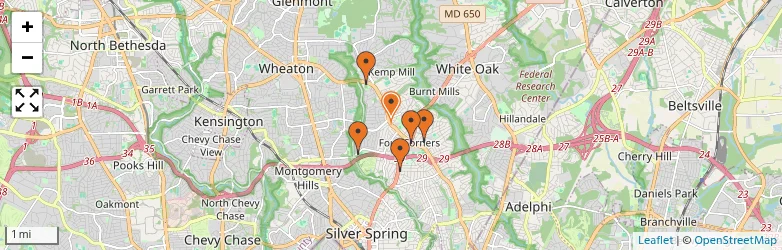 Related schools map