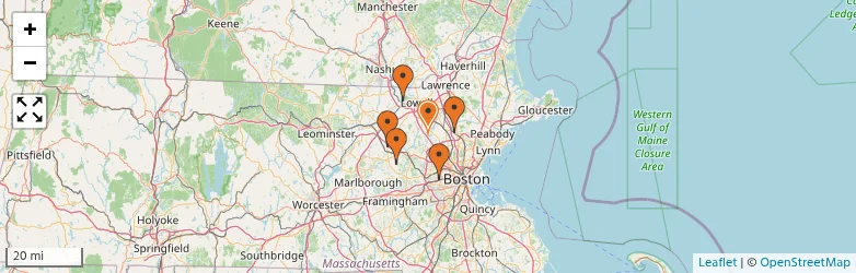 Related schools map