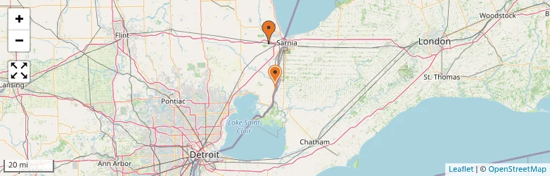 Related schools map