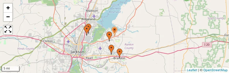 Related schools map