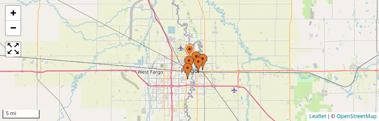 Related schools map