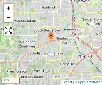 Map of Tigard Knowledge Beginnings