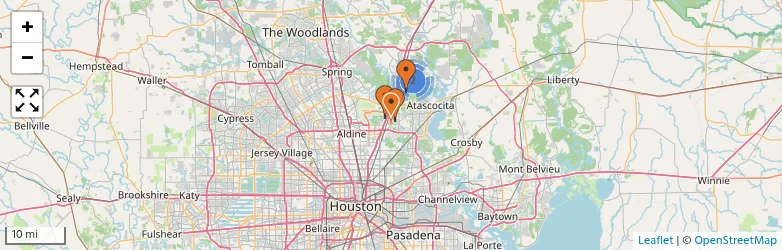 Related schools map
