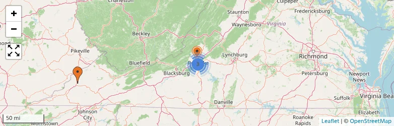 Related schools map
