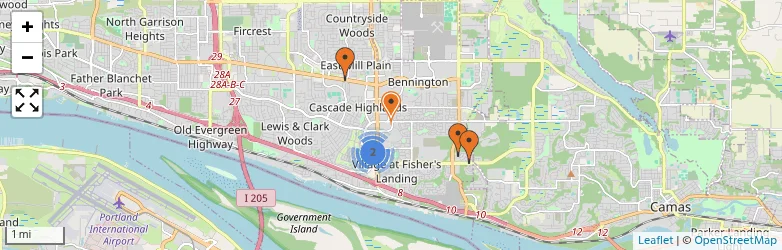 Related schools map