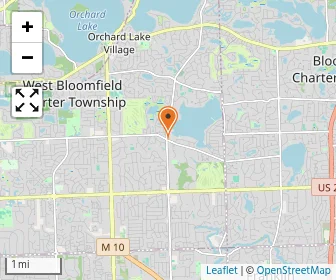Map of Brookfield Academy - West Bloomfield