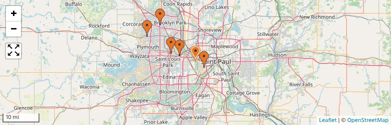 Related schools map