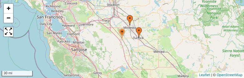 Related schools map