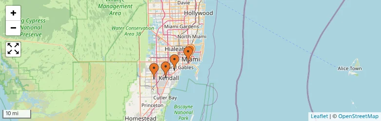 Related schools map