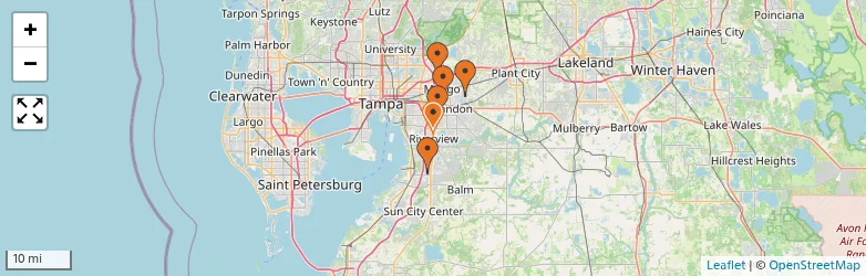 Related schools map