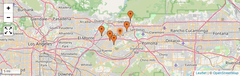 Related schools map