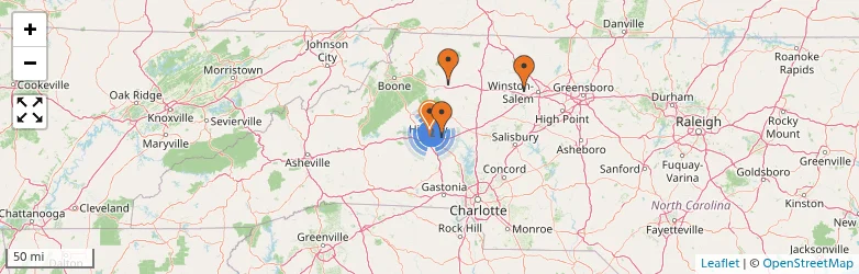 Related schools map