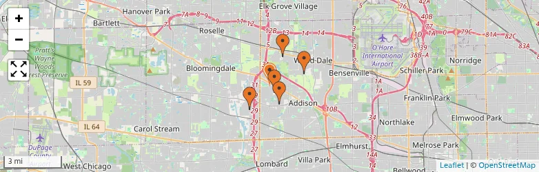 Related schools map