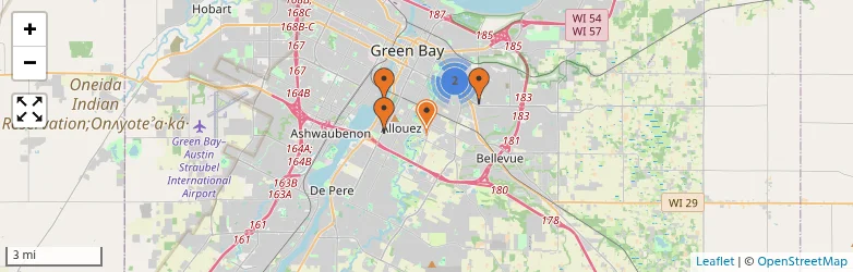 Related schools map
