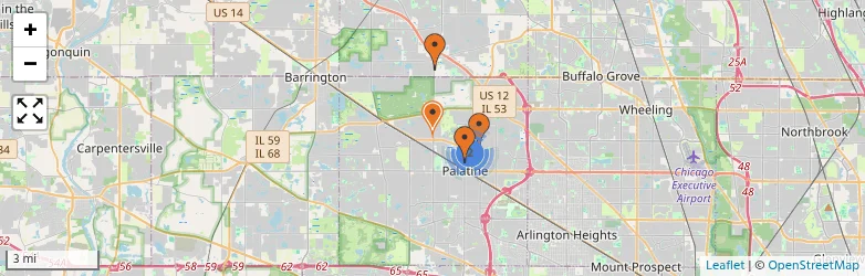 Related schools map