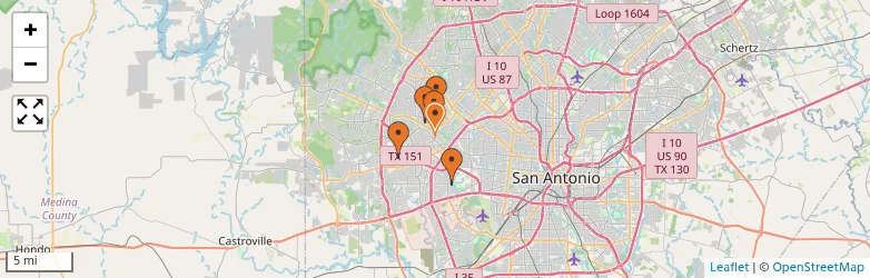 Related schools map