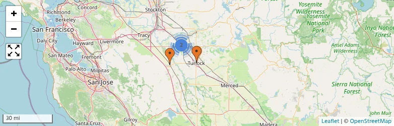 Related schools map