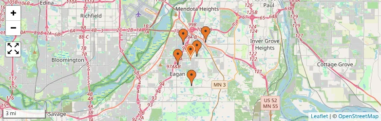 Related schools map