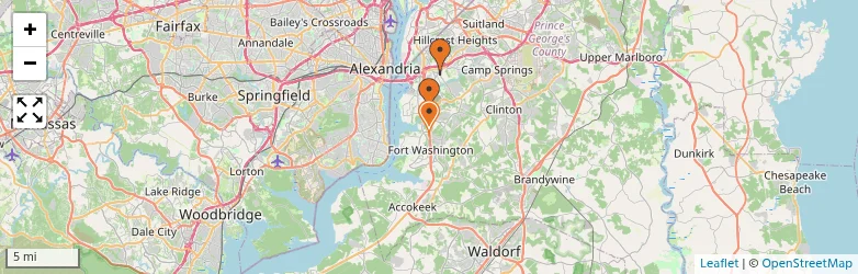 Related schools map