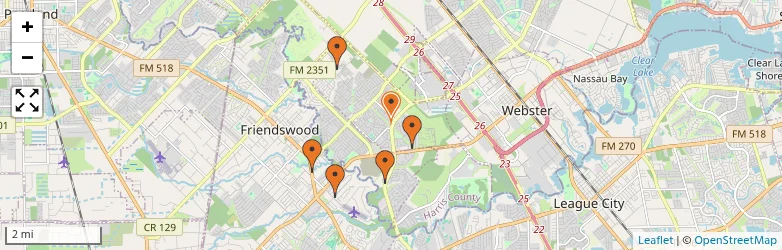 Related schools map