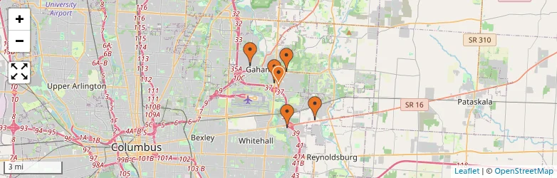 Related schools map