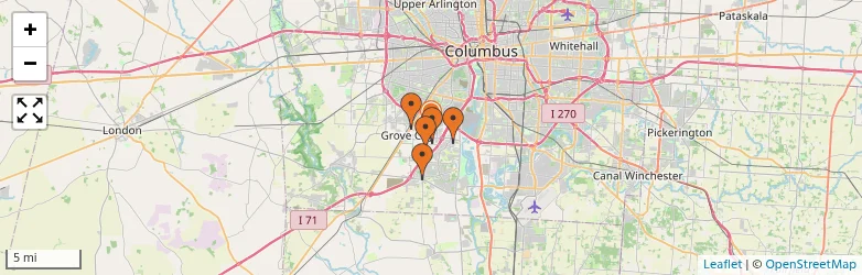 Related schools map