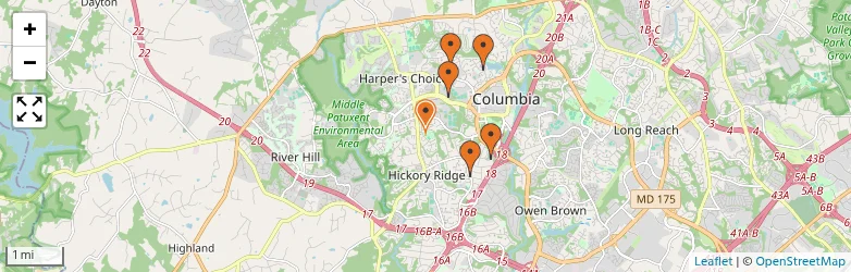 Related schools map