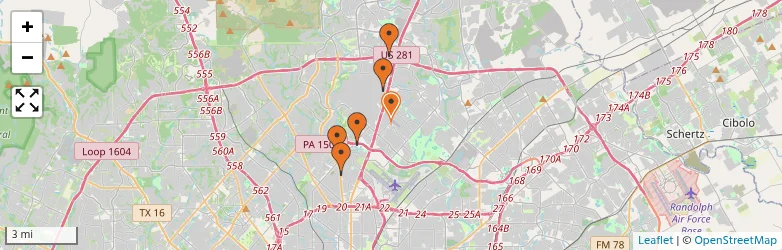 Related schools map