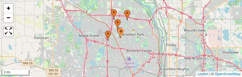 Related schools map