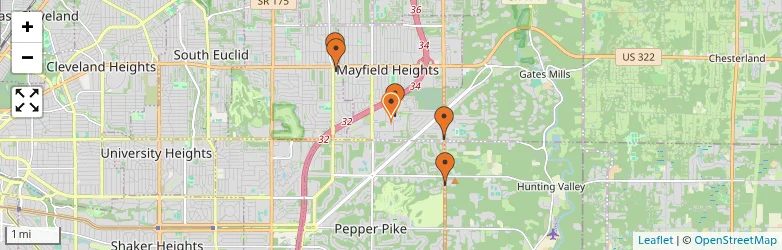 Related schools map
